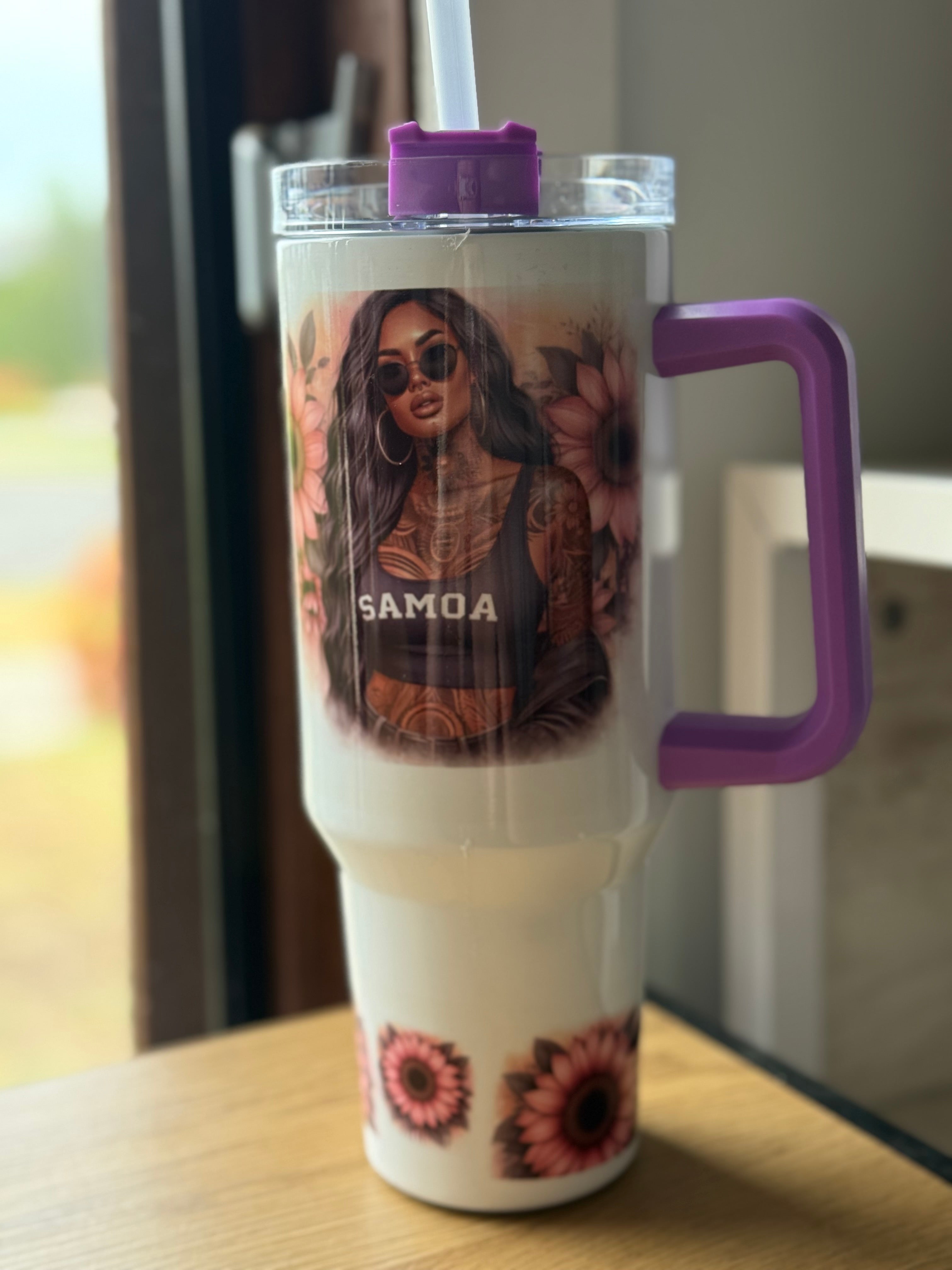 40oz Tumbler with handle