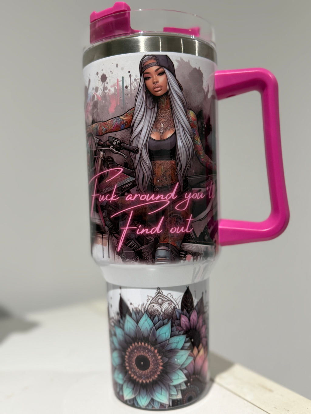 40oz Tumbler with handle